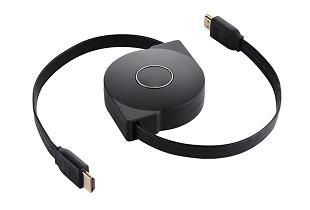 Retractable HDMI with ethernet 1.2m
